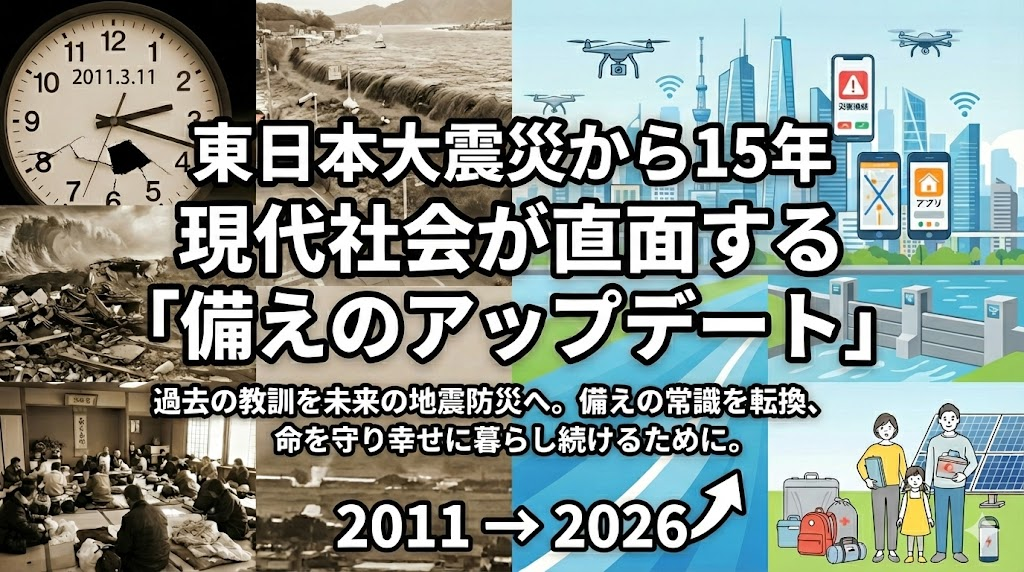東日本大震災から15年 備えのアップデート